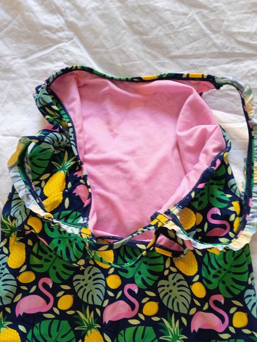 Купальник слитный зеленый