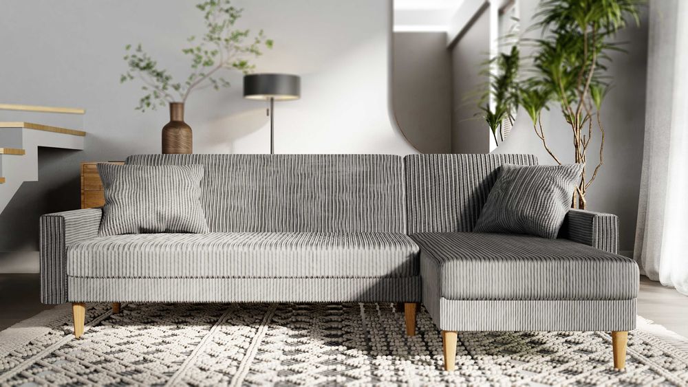 Nowy narożnik Regulowane oparcie funkcja spania uniwersalny sofa