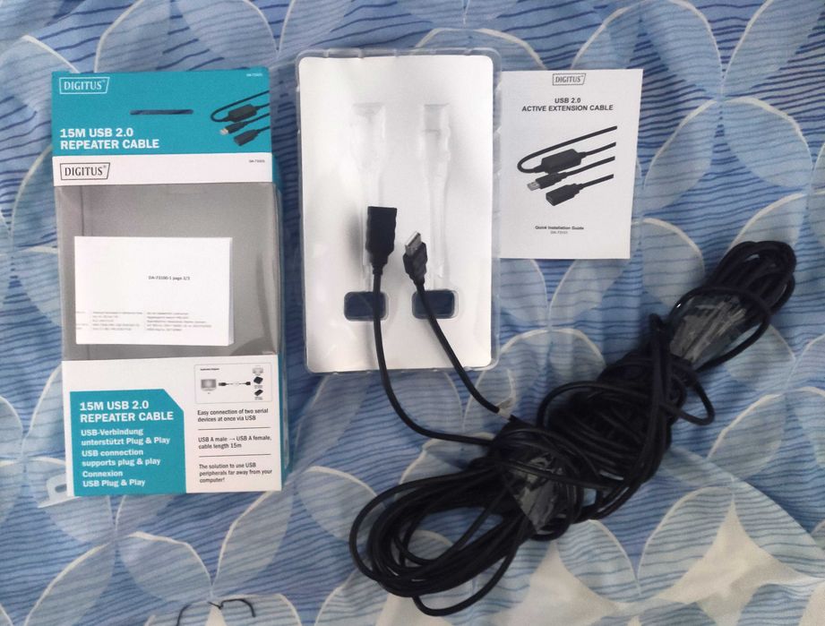 (15m) Przedłużacz kabel AKTYWNY USB 2.0 | DIGITUS