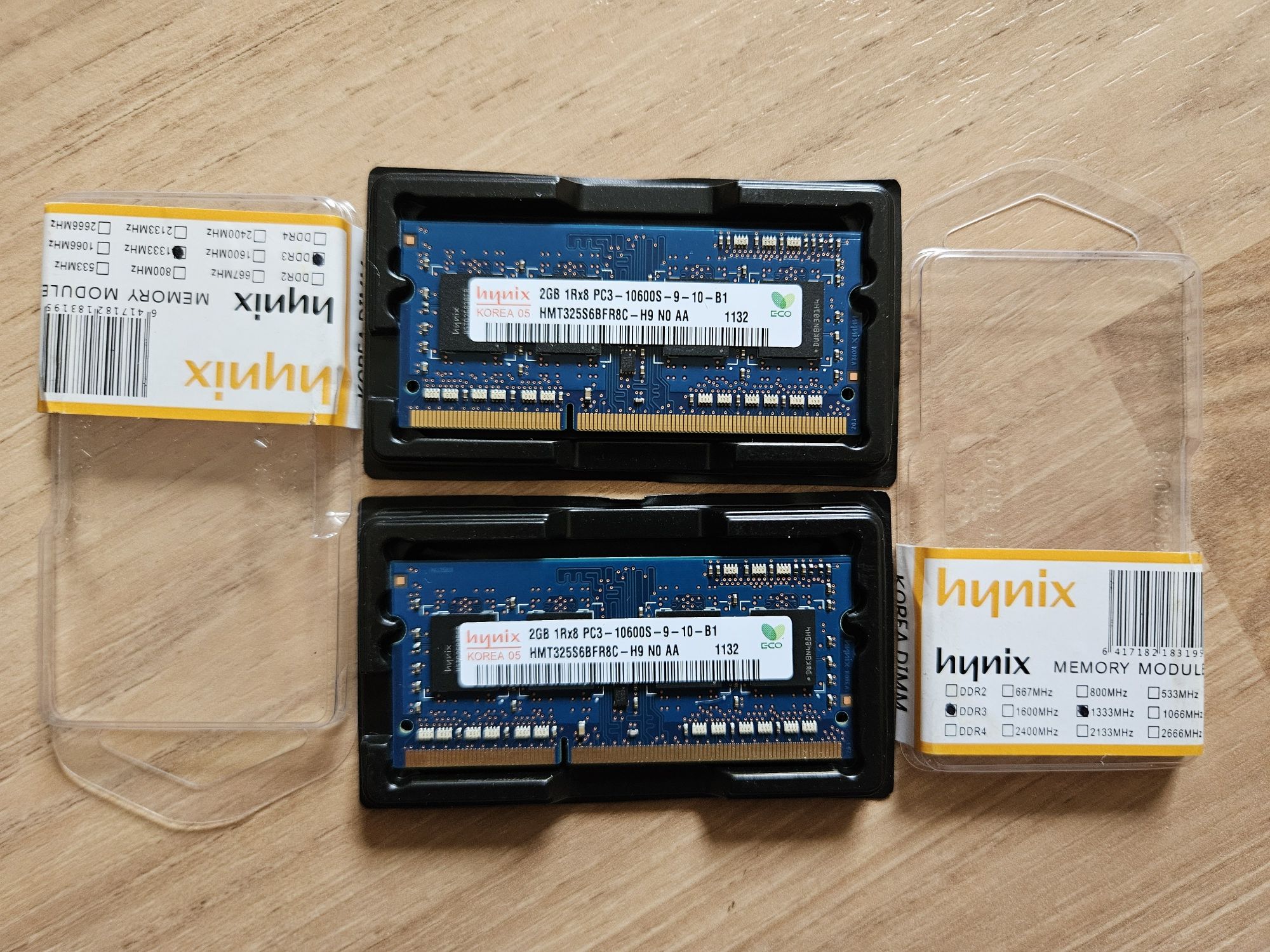Оперативна пам'ять ddr3 2GB 1R×8 PC3-106001