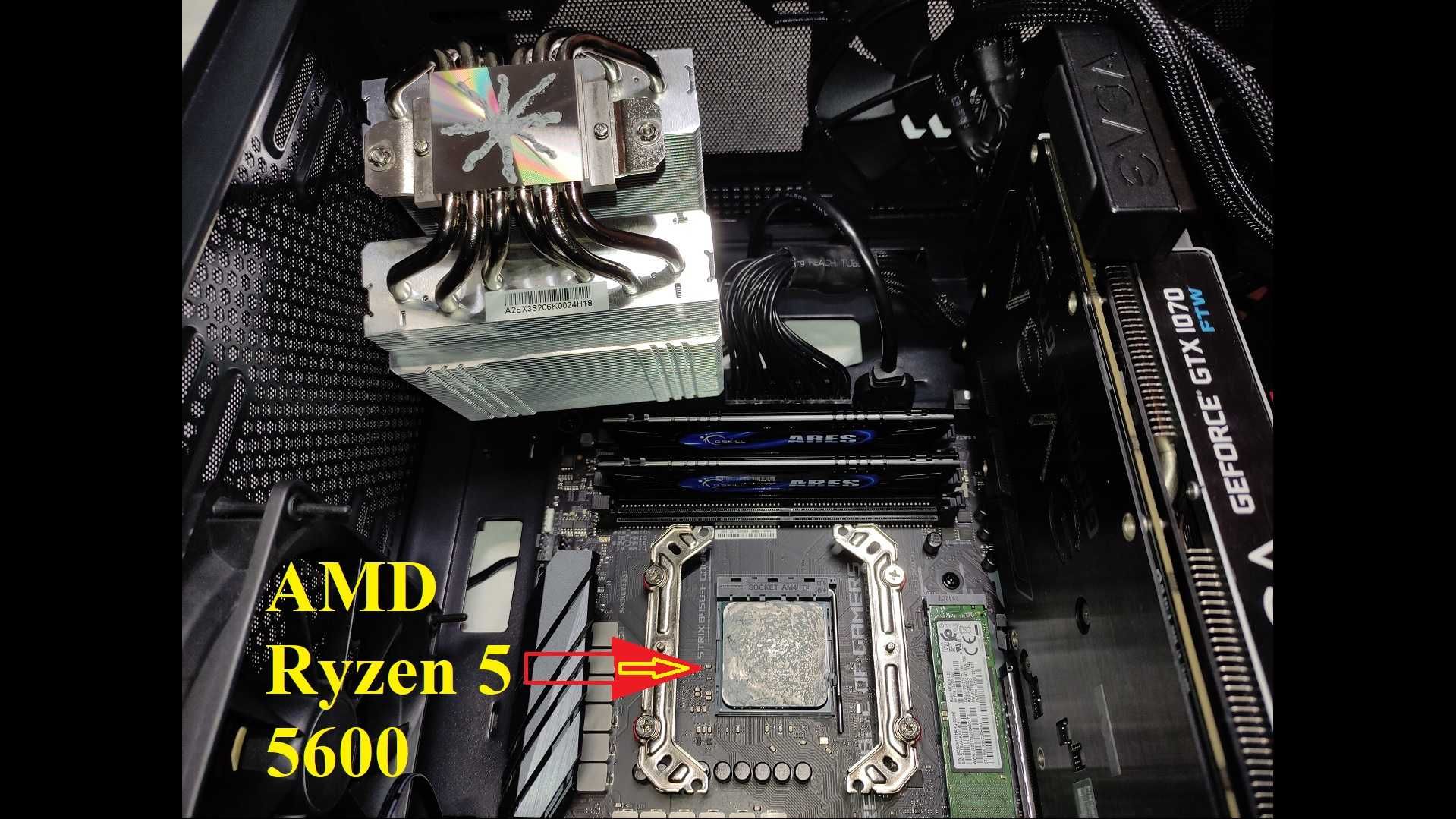 Бюджетний ігровий ПК на якісних комплектуючих (AMD R5-5500/5600) опис!