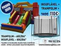 INSUFLÁVEL + TRAMPOLIM - 110€/DIA