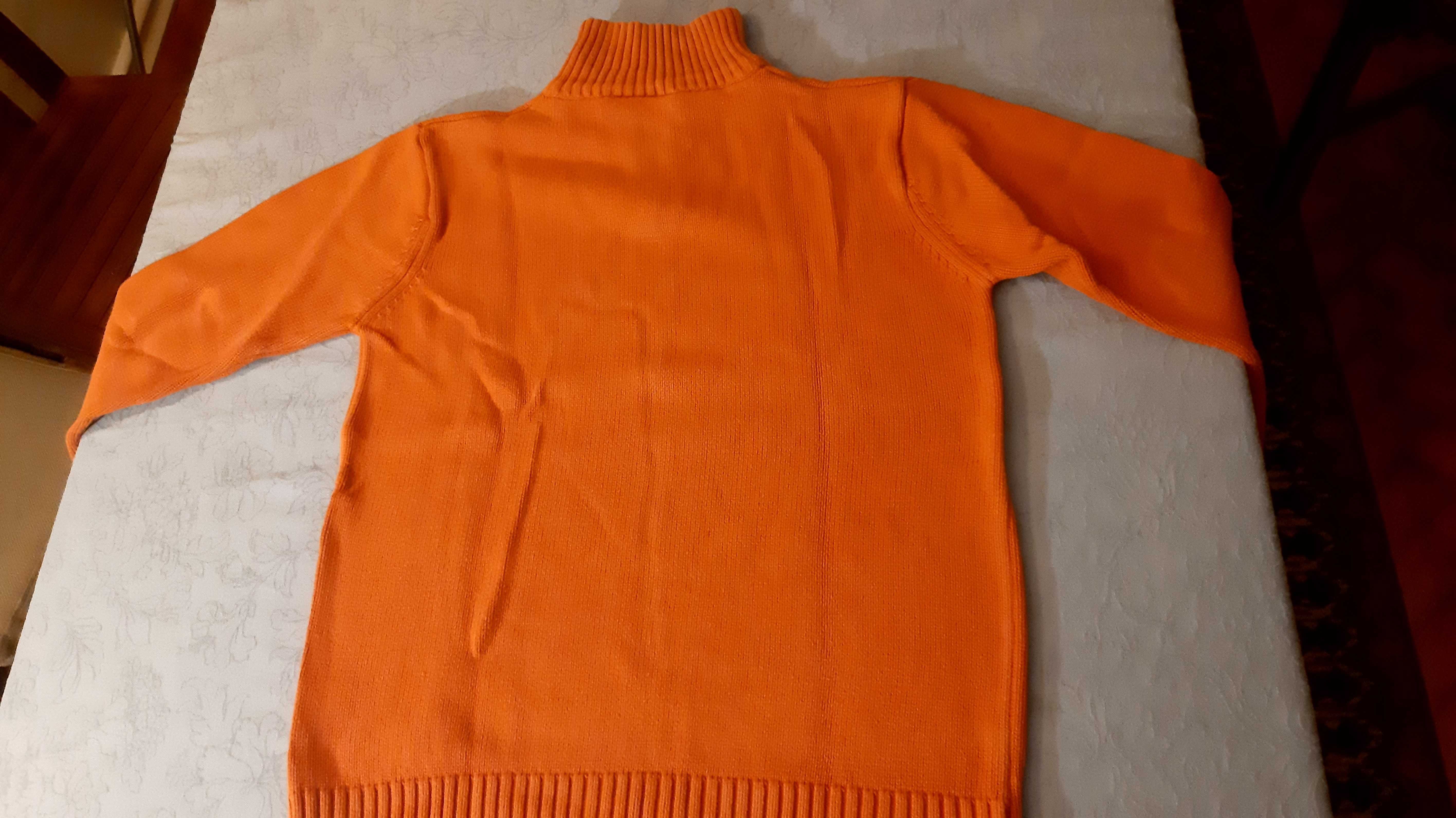 Camisola em algodão laranja Quebramar