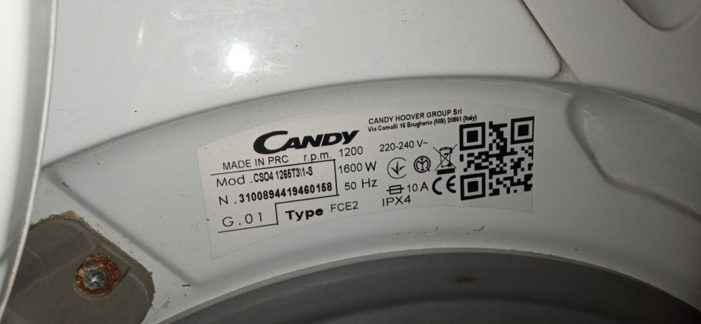 Pralka Candy CSO4 1265T3/1-S na części