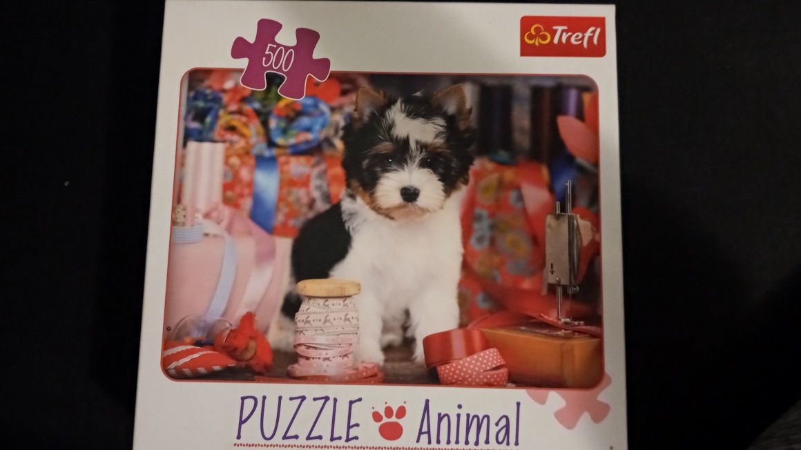 Puzzle kolorowe piesek 500el.