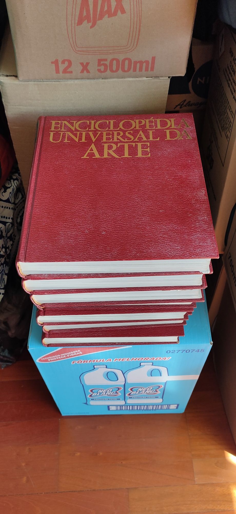 Lote 7 livros sobre enciclopédia universal da Arte