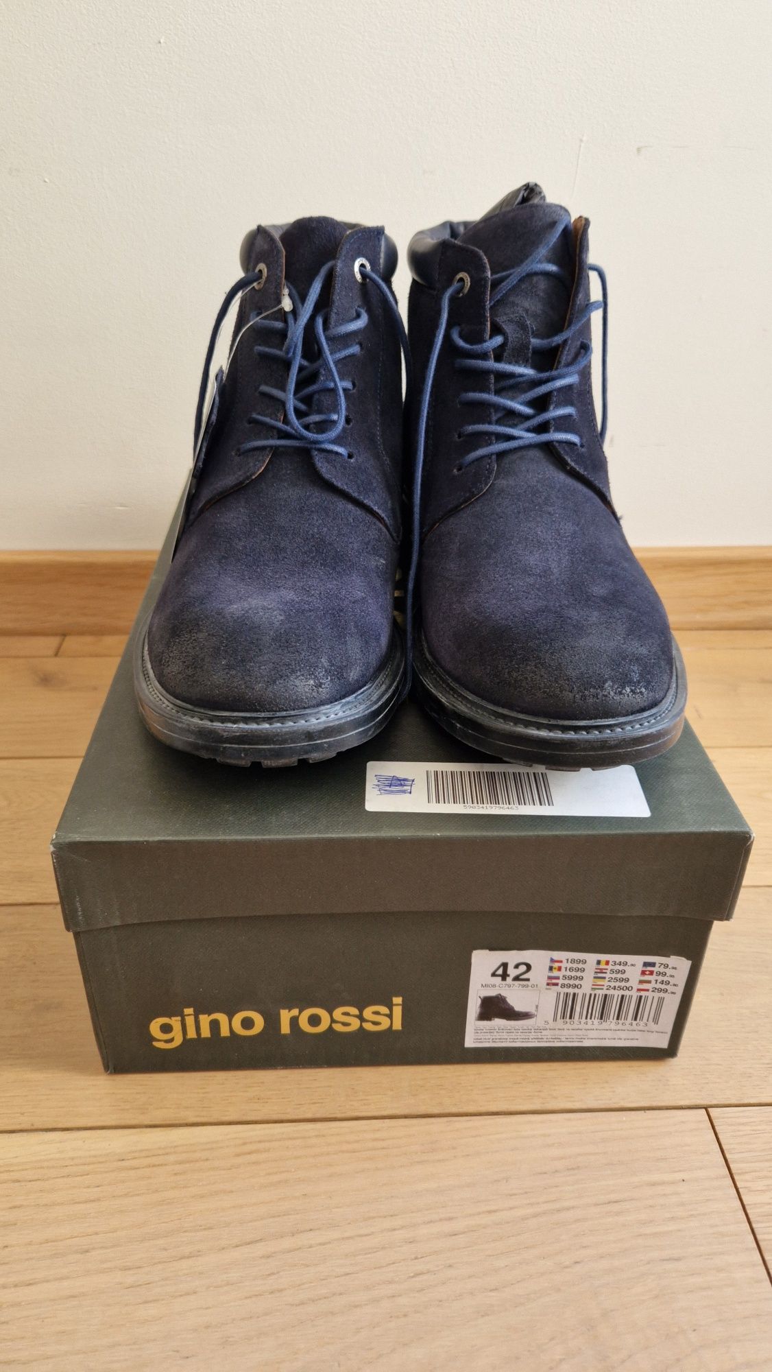 Nowe buty (trzewiki) Gino Rossi, rozmiar 42