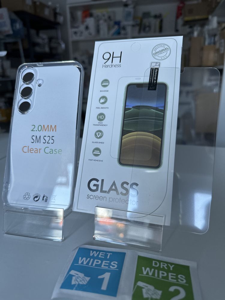 Szkło hartowane i etui 2mm do SAMSUNG S25