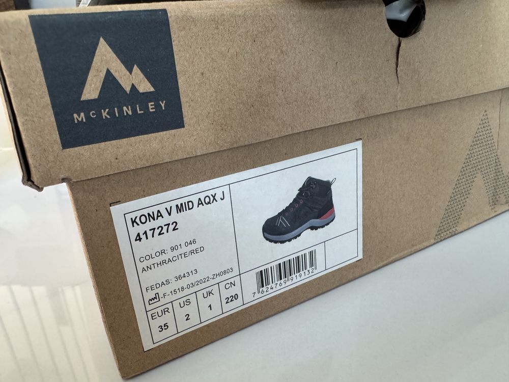 Buty trekkingowe górskie wodoodporne McKinley r. 35 Jak NOWE. 179 zł!
