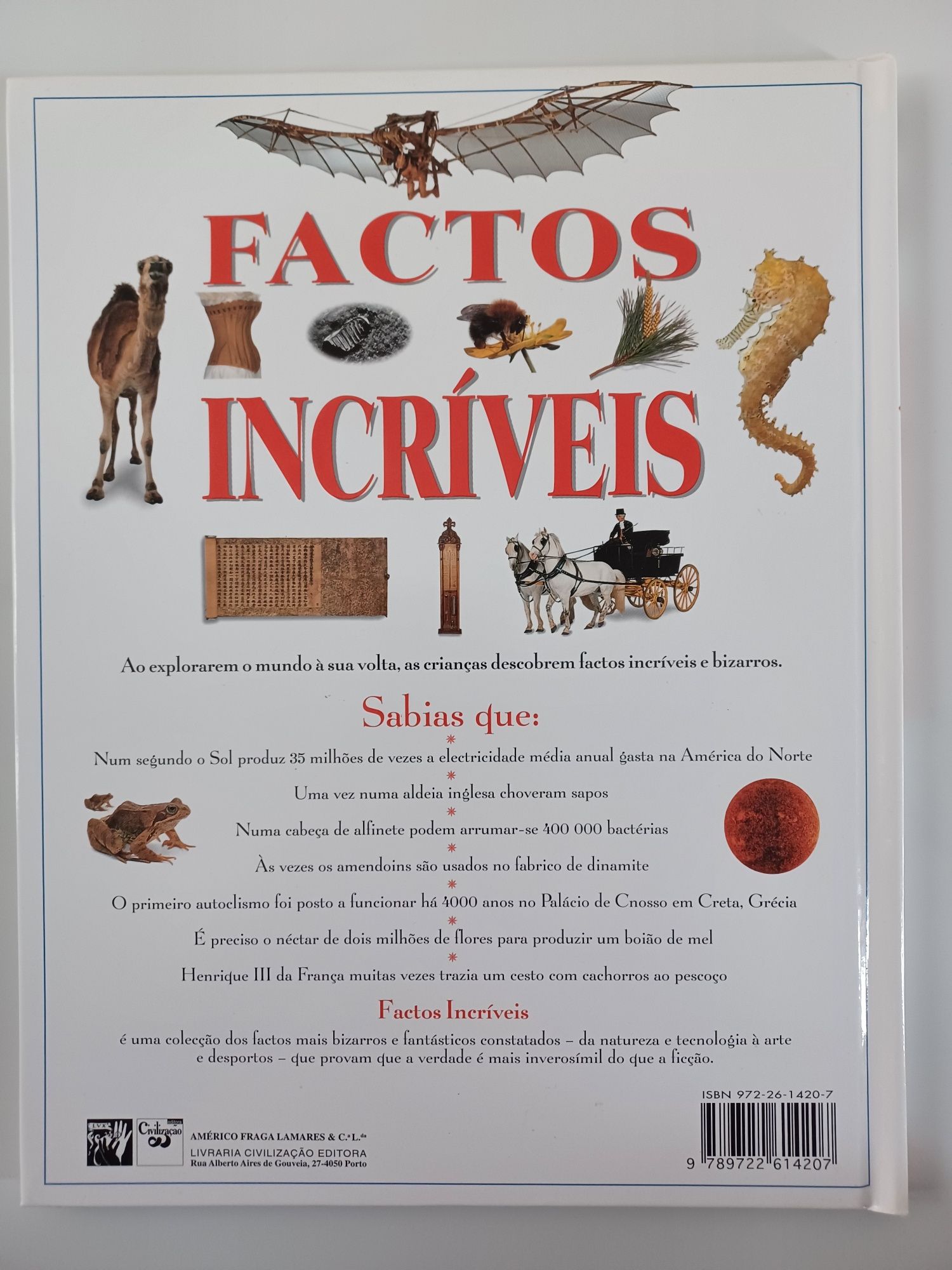 Factos Incríveis - Livro em estado novo