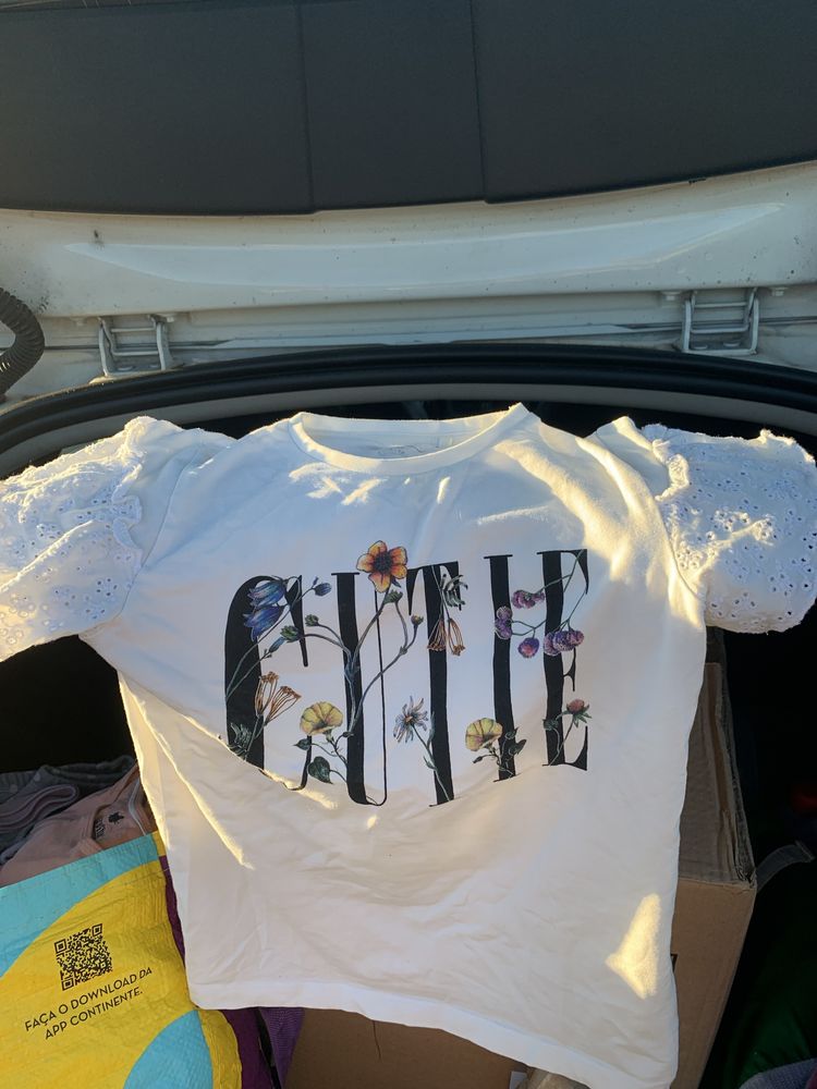 T-shirt cutie branca