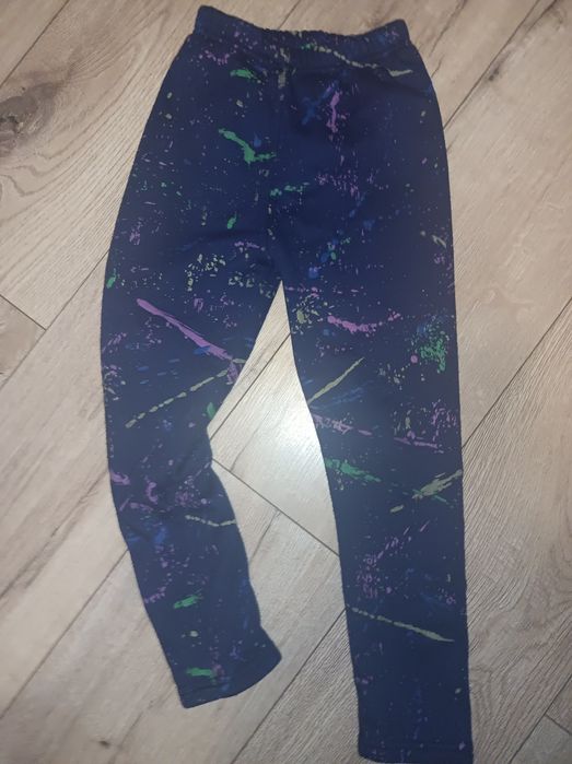Ocieplane spodnie legginsy 122