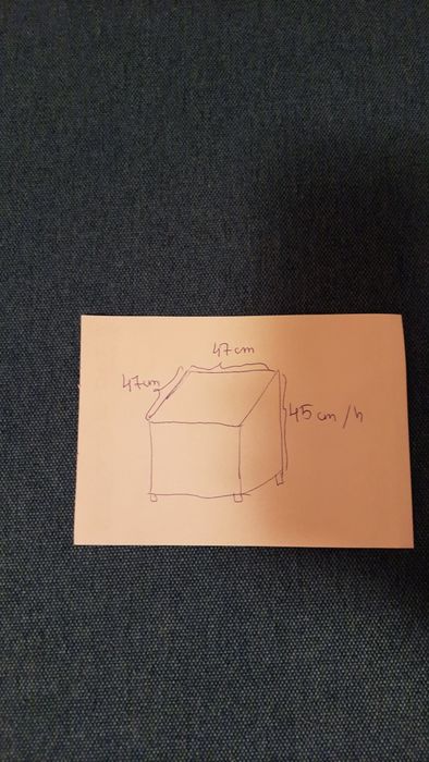 Puf pufa kostka Konsimo turkusowy