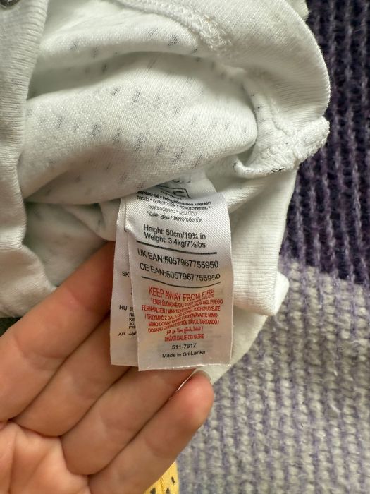 Набір дитячих бодіків для новонароженого. р. 50