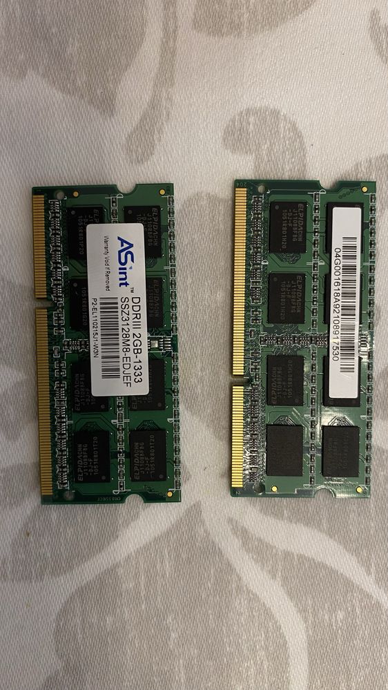 RAM portátil DDR3 2GB 1333ghz