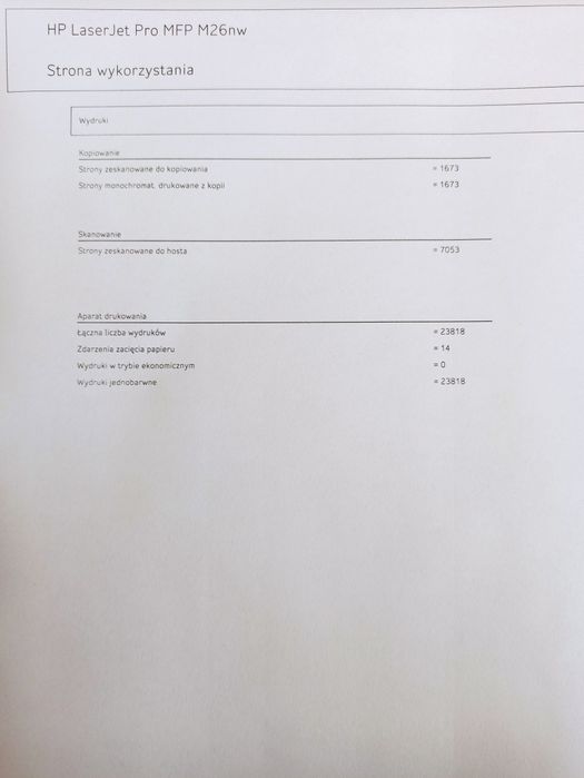 Drukarka skaner hp laserjet pro mfp m26nw