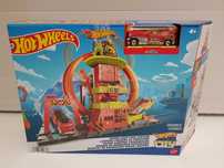 Tor HOT WHEELS City remiza strazacka auta garaz pętla HKX 41