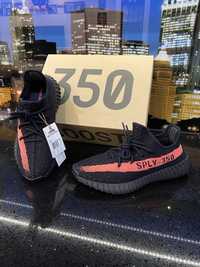 Buty Adidas Yeezy YZY Boost 350 V2 Core Black Red Stripe 42 2/3 Nowe