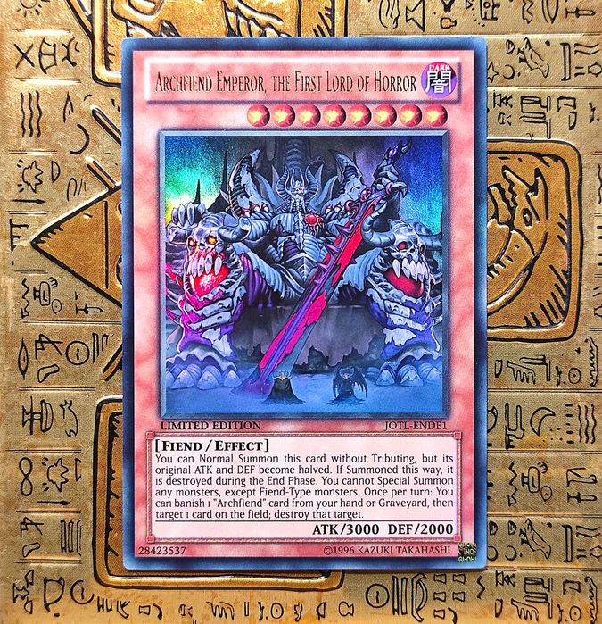 Archfiend Emperor, the First Lord of Horror - Edição Limitada Yugioh