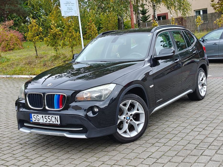 BMW X1 X-DRIVE * 4X4 * 2.0d 163KM * Duża Nawigacja * Czarna * 2011r * Okazja