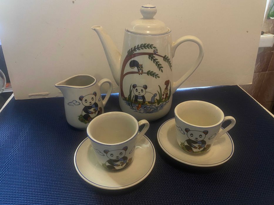 Дитячий набір "Панда" ГДР. 70е. Керамика