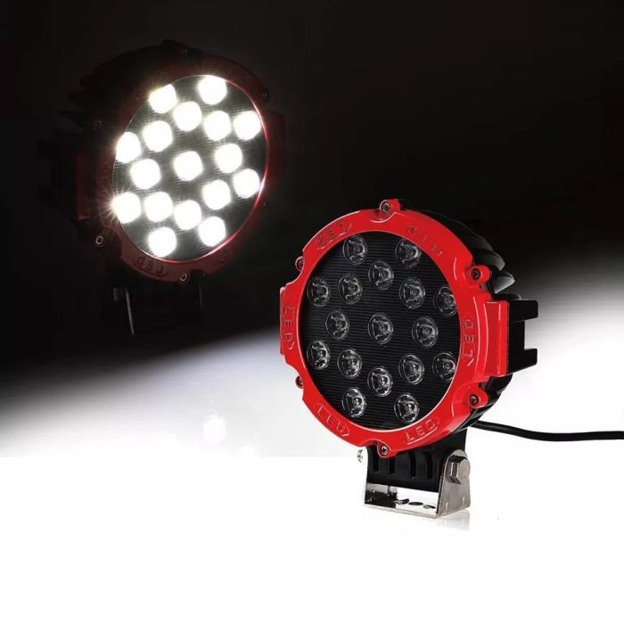 Farol LED 51W c/ acessórios de montagem