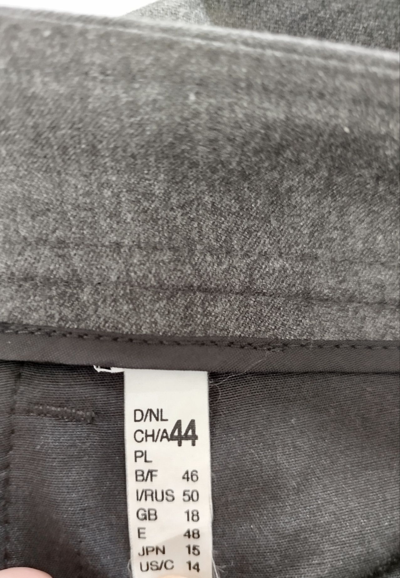 Ciemno szare klasyczne eleganckie spodnie damskie Gerry Weber 46 XXXL