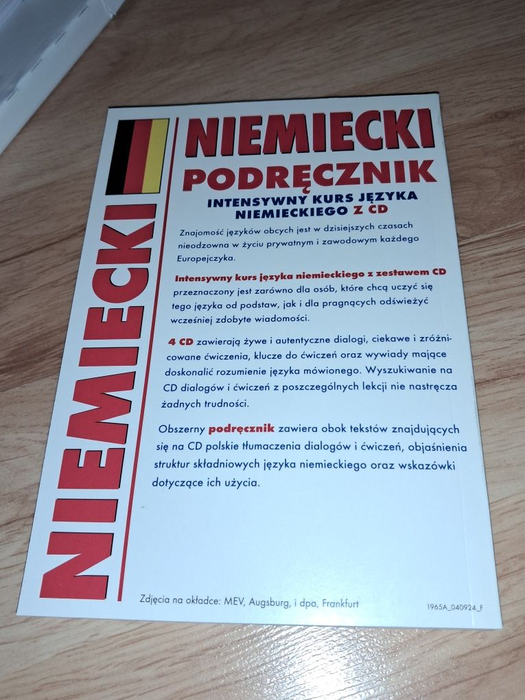 Niemiecki intensywny kurs języka niemieckiego z CD