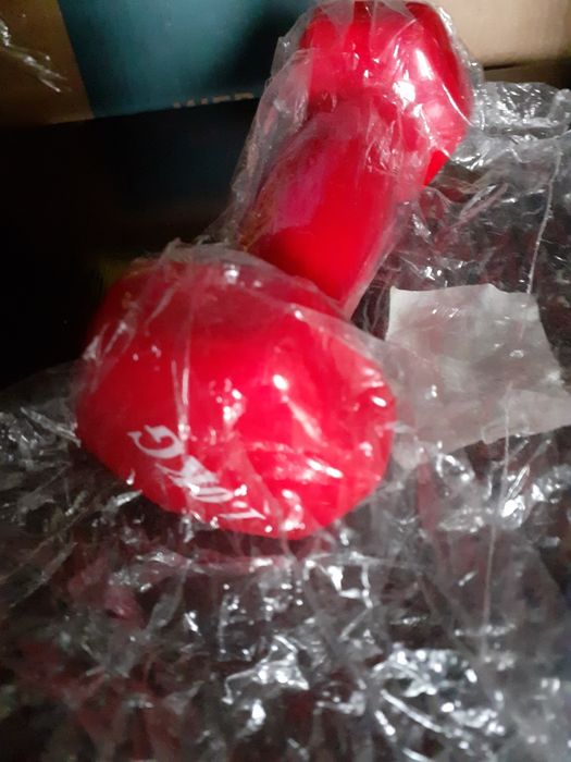 Гантель спортивная металлическая новая 1 кг