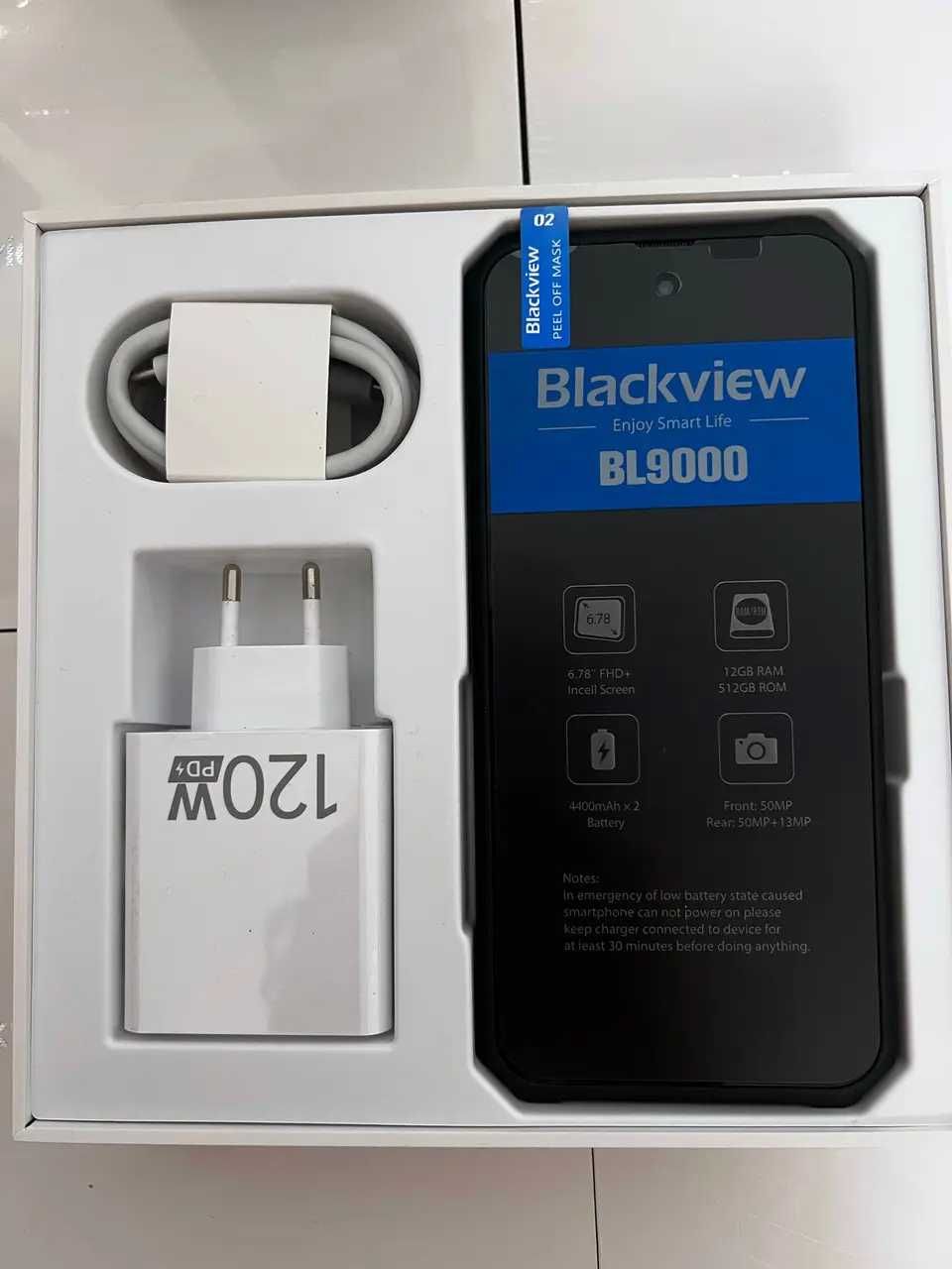 Защищенный смартфон Blackview BL9000 12/512Gb Black 120W 8800mAh 5G
