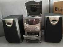 Miniwieża stereo Daewoo - Radio Aux Kasety Płyty CD (Bass audio)