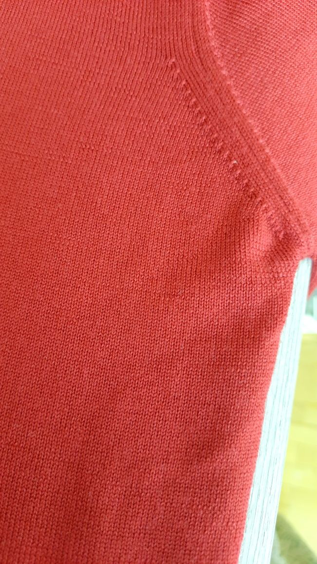 Sweter Scott&Perth 100% wełna merino czerwony r. 38 40