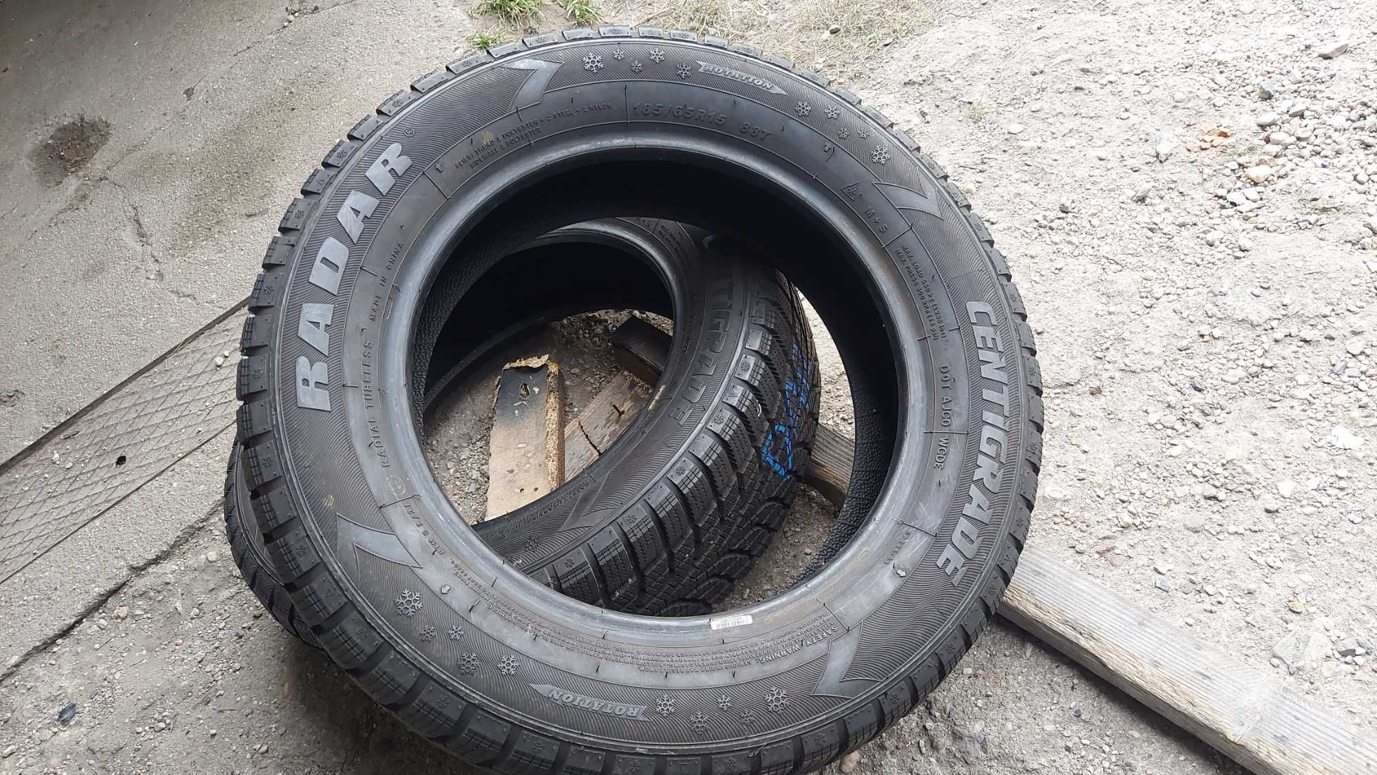 Opony zimowe 2x 185/65r15 88T Radar Centigrade MONTAZ