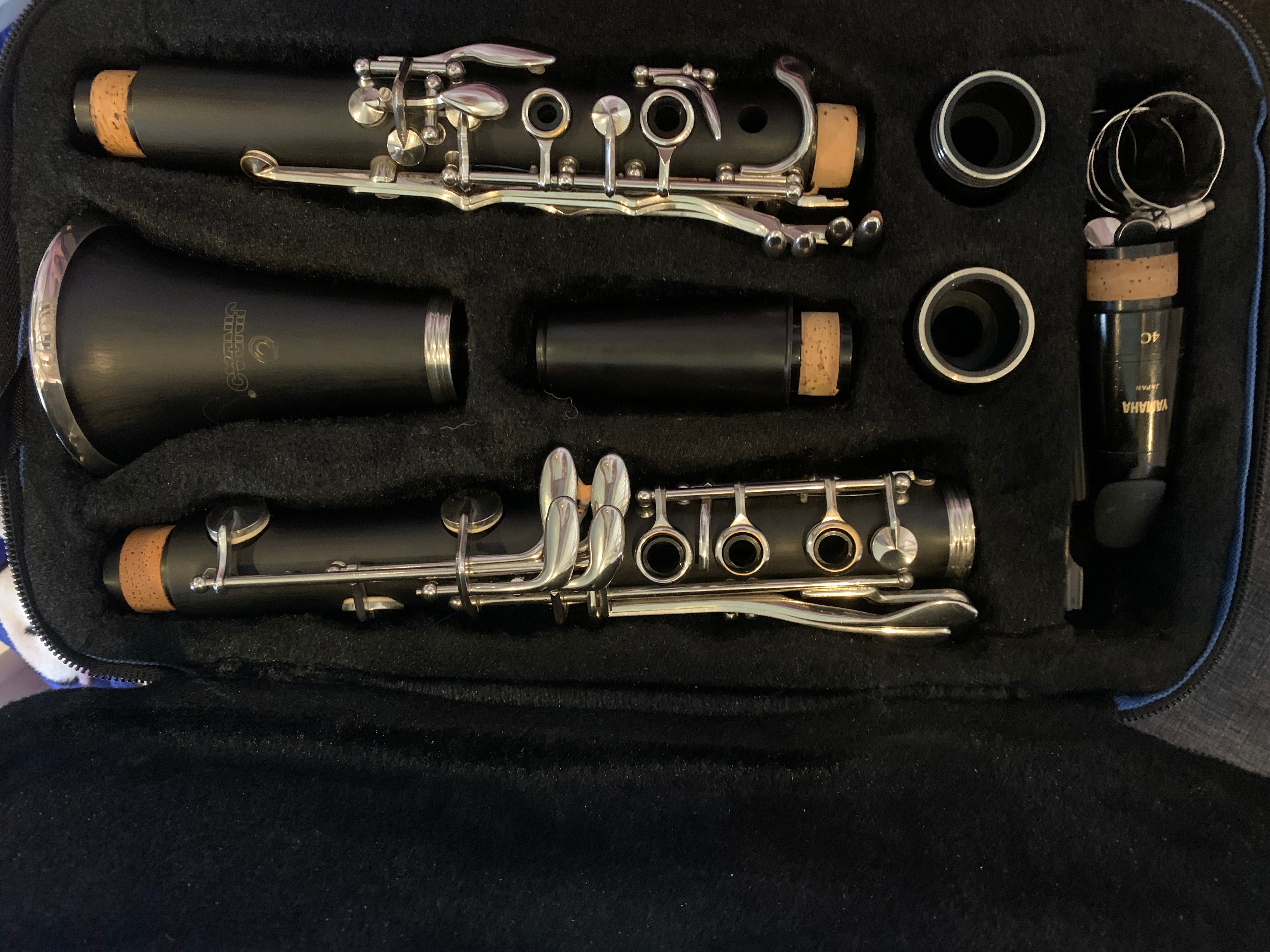 Clarinete novo com 2 boquilha