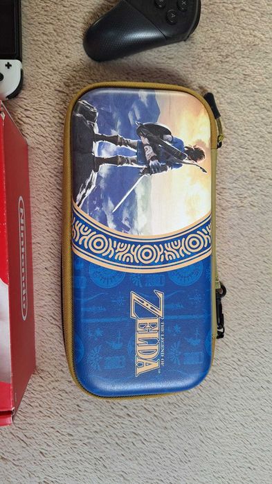 Nintendo Switch Oled Branco com caixa e acessórios originais