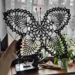 Motyl dekoracja szydełkowa