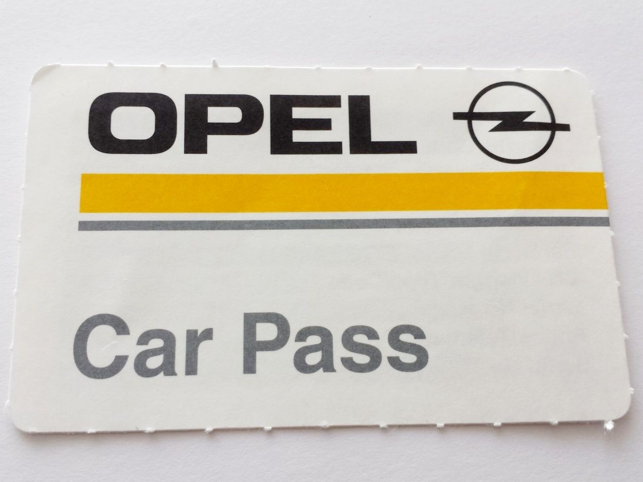 OpeL Car PaSS (Código de Segurança)