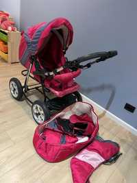 Дитяча коляска рожева недорого