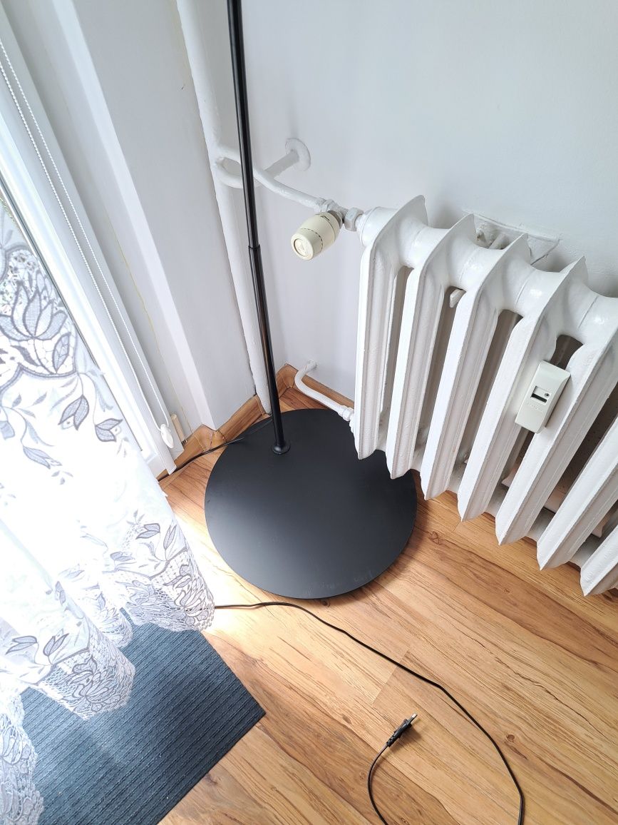 Lampa podłogowa IKEA SKAFTET + nowy klosz NYMÖ
