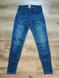 Jeansy skinny ze średnim stanem H&M
