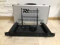 2 profesjonalne mikrofony bezprzewodowe Power Dynamics PD722 nie SHURE