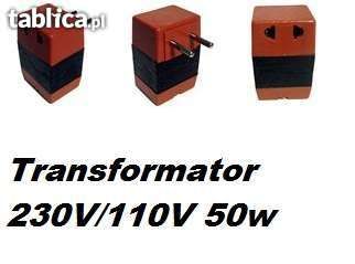 Transformator USA, 230/110V 50 WAT konwerter
