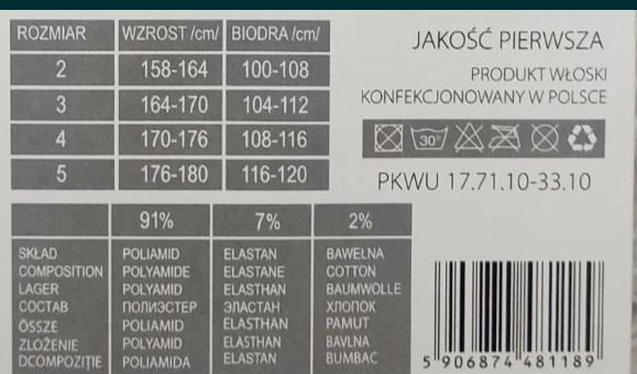 Rajstopy microfibra 60 den -2-5