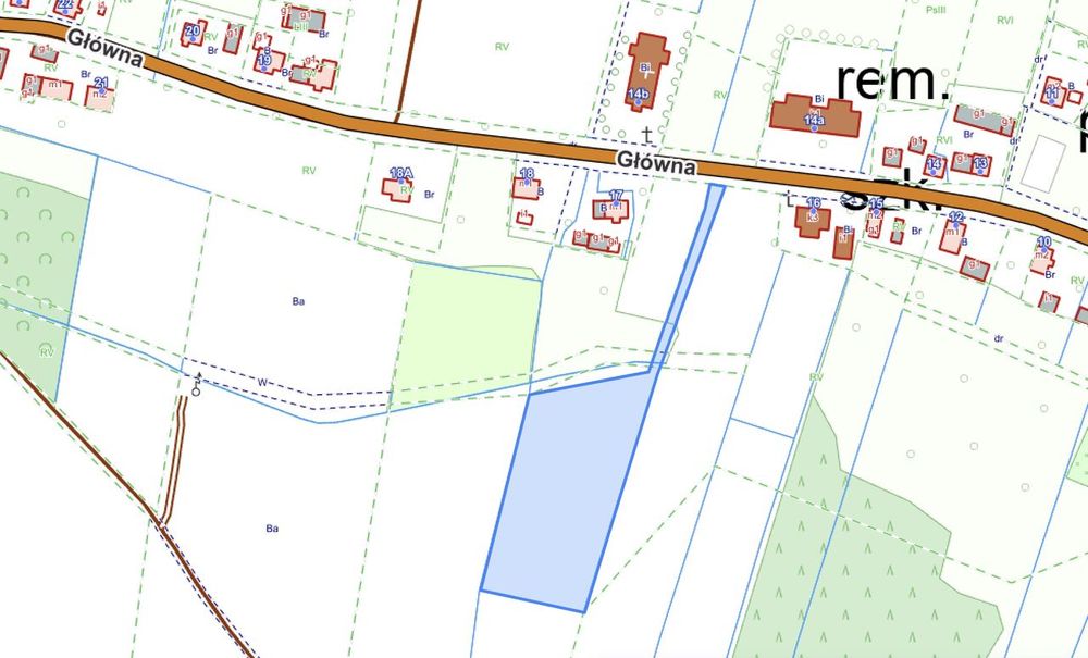 Sprzedam Działkę 348/3 6900 m² w cichej okolicy