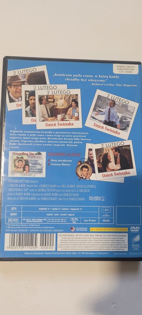 Film Dzień Świstaka płyta DVD