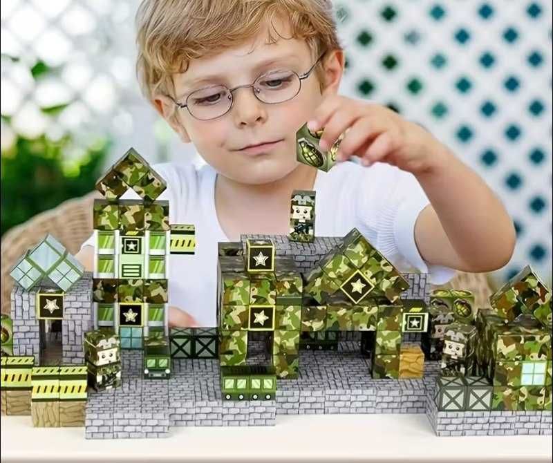 Конструктор магнітний 100 шт I Магнітна база I 3Д I 2x2