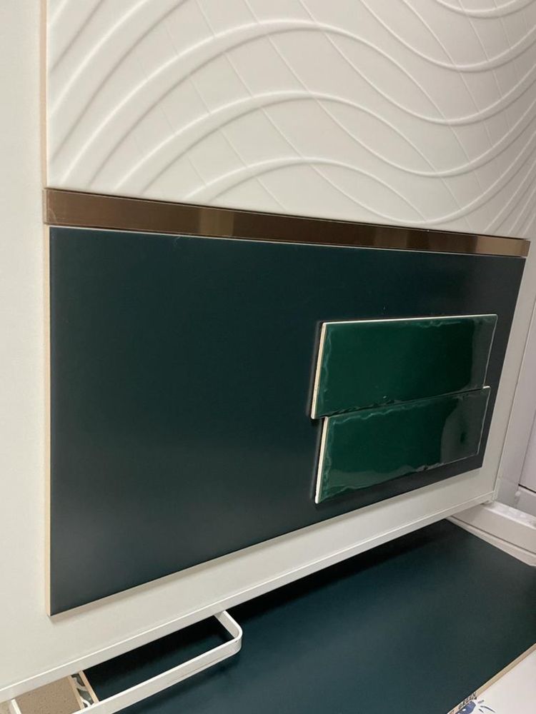 Płytki ścienne 30/60 Porcelano Green Mat Zieleń Ciemna zieleń Ceramika