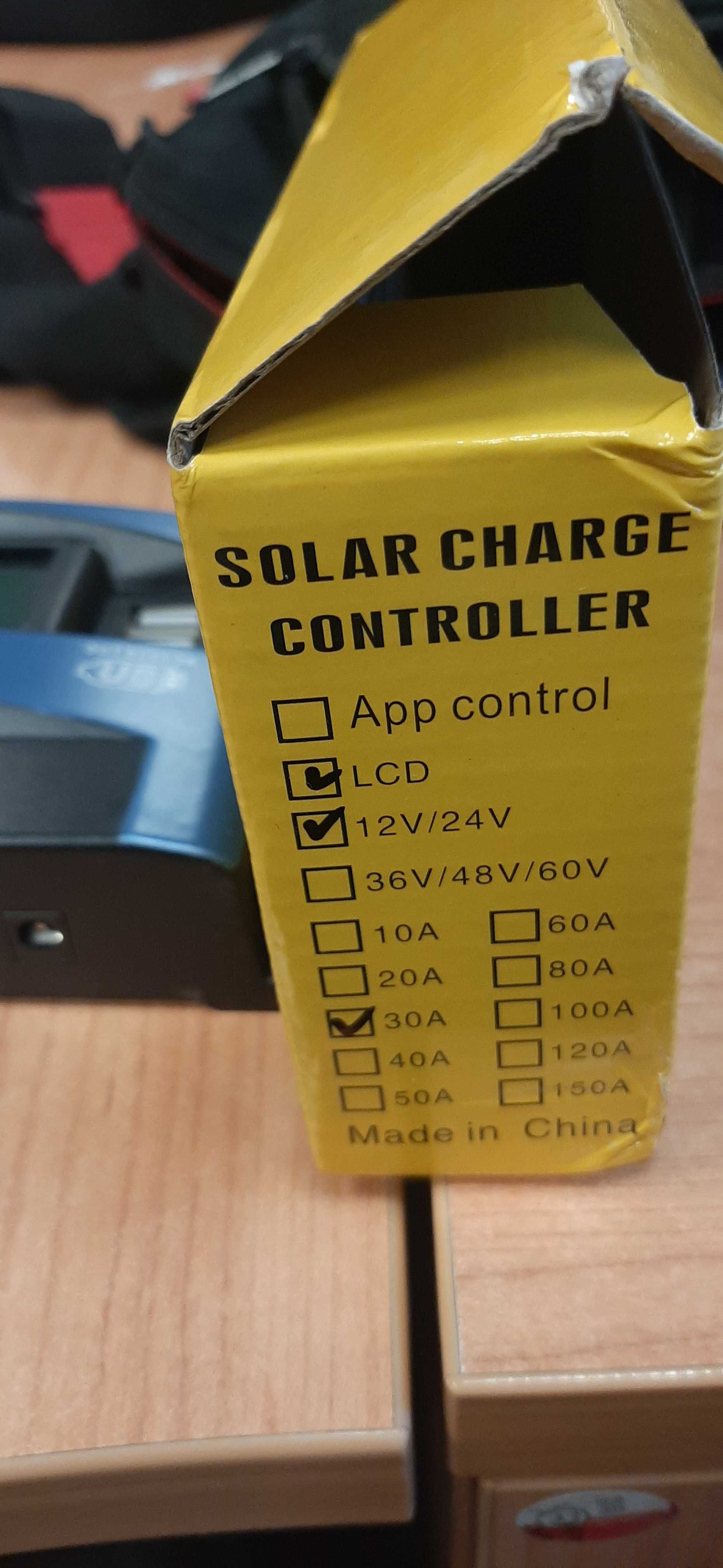 Sterownik paneli modułów fotowoltaicznych 12v/24v MPPT 30A