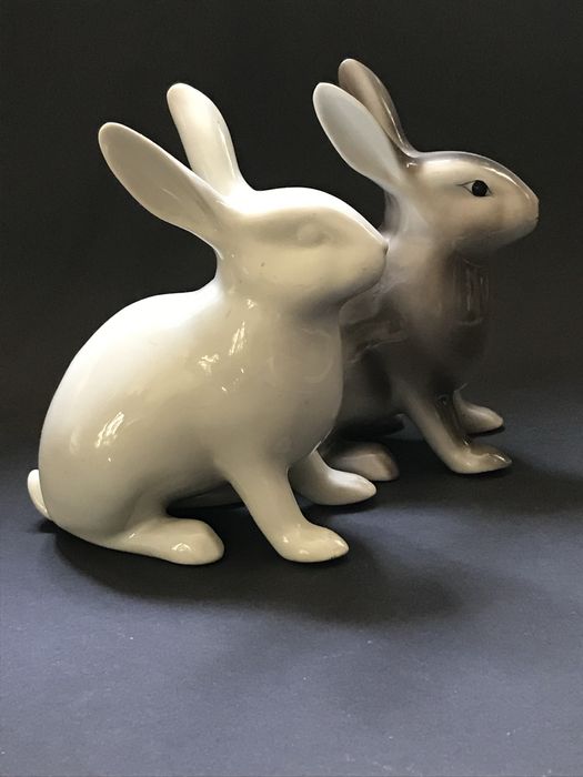Porcelana prl ĆMIELÓW figurka królik