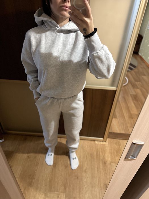 Костюм на флісі меланж спортивний худі штани